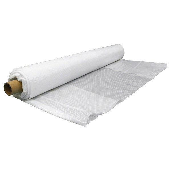 Reinforced Plastic, 100ft L, 20 ft W, Clear