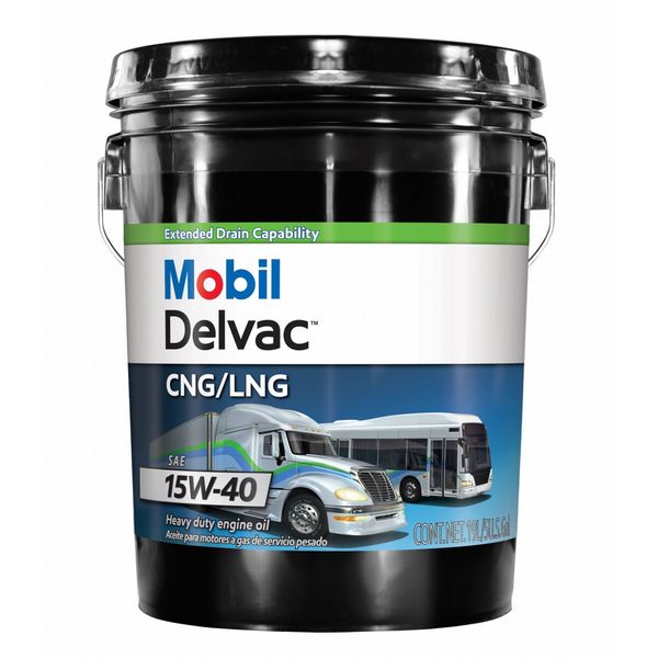 MOBIL DELVAC CNG/LNG 15W-40, 5GA PAIL