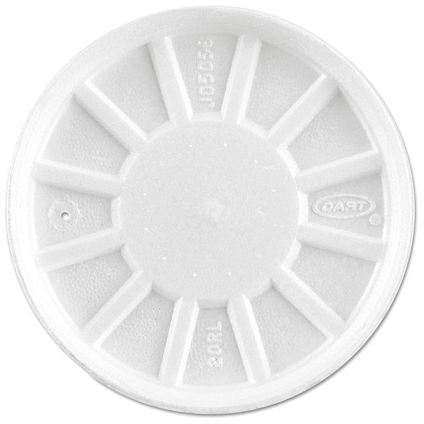 Disp Hot Cup Lid, 6 oz, -32 oz, White, PK500