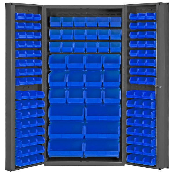 Extra-Heavy Duty Bin Cabinet, 36 in W, 72 in H, 24