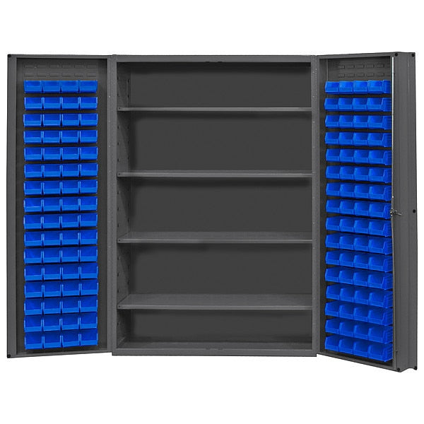 Extra-Heavy Duty Bin Cabinet, 48 in W, 72 in H, 24