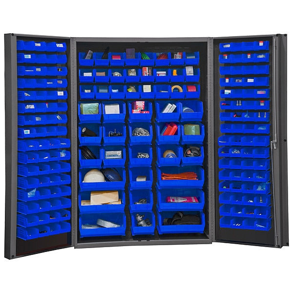 Extra-Heavy Duty Bin Cabinet, 48 in W, 72 in H, 24