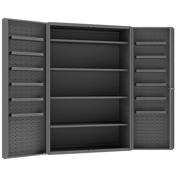 Extra-Heavy Duty Bin Cabinet, 48 in W, 72 in H, 24