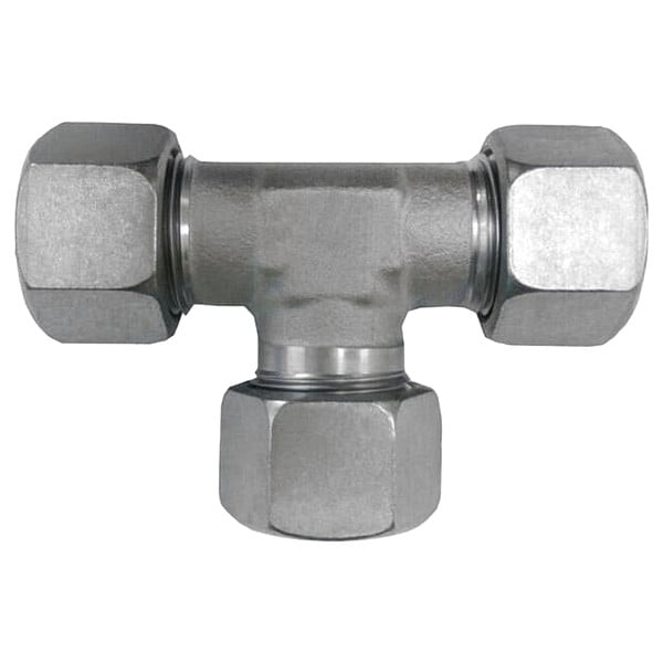 Tube Tee, O.D 15 mm, O.L  36 1/2mm, 400bar