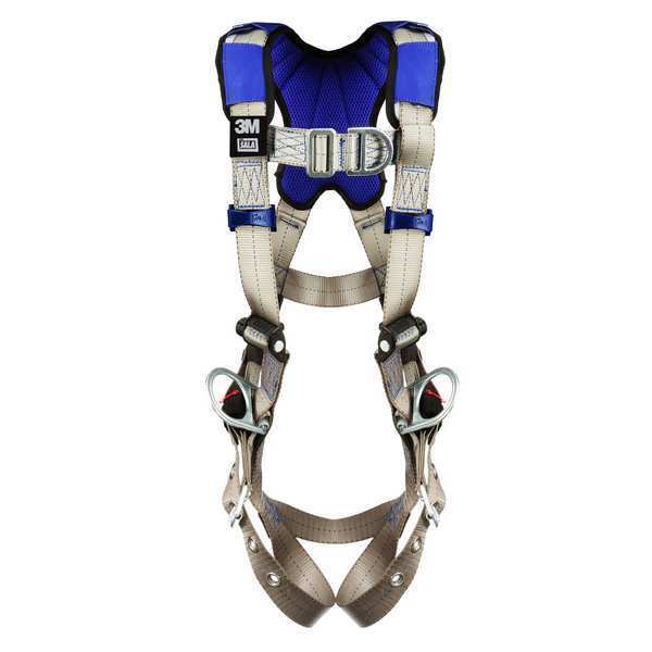 Harness, Vest Style, 2XL, Polyester, Gray