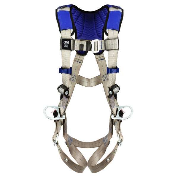 Harness, Vest Style, XL, Polyester, Gray