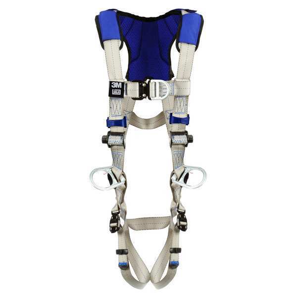 Harness, Vest Style, L, Polyester, Gray