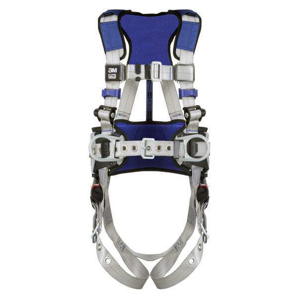 Harness, Vest Style, 2XL, Polyester, Gray