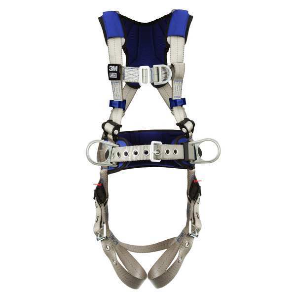Harness, Vest Style, M, Polyester, Gray