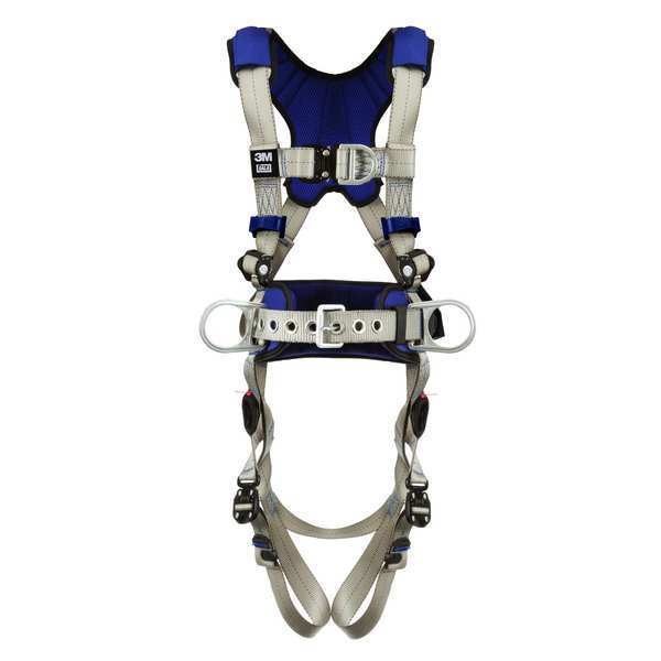 Harness, Vest Style, 2XL, Polyester, Gray