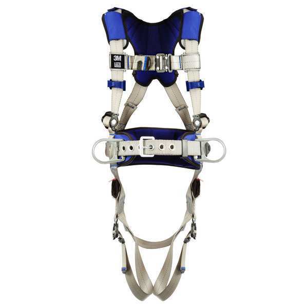 Harness, Vest Style, S, Polyester, Gray