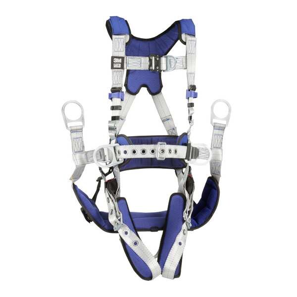 Harness, Vest Style, XL, Polyester, Gray