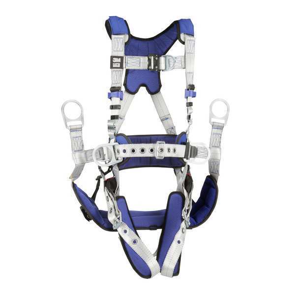 Harness, Vest Style, 2XL, Polyester, Gray