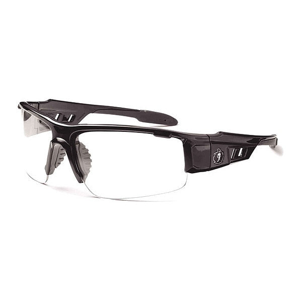 Safety Glasses, Traditional Clear PC Decenter Lens, Scratch-Resistant