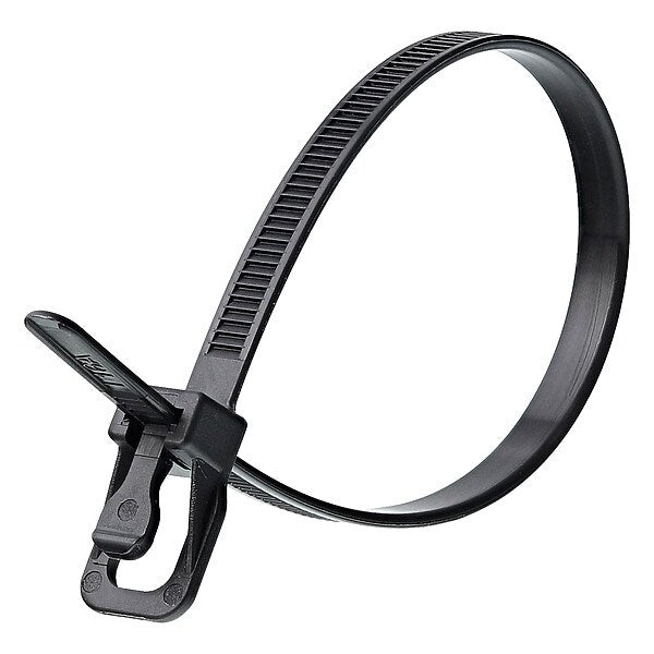 Releasable Tie, UV Black, Nylon, PK20