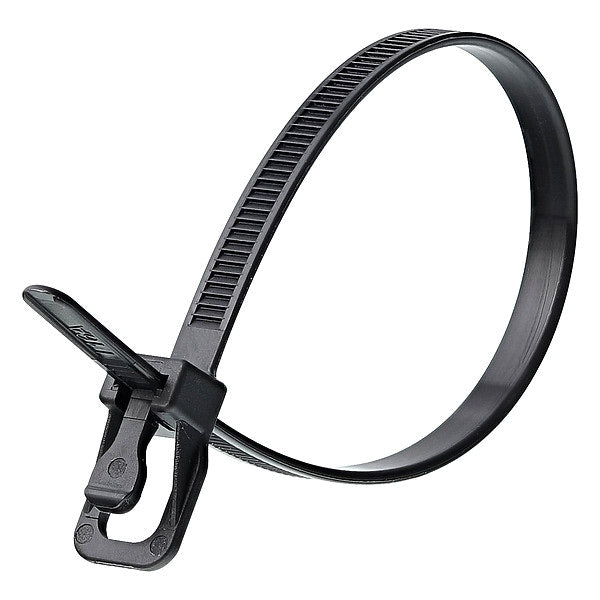 Releasable Tie, UV Black, Nylon, PK20