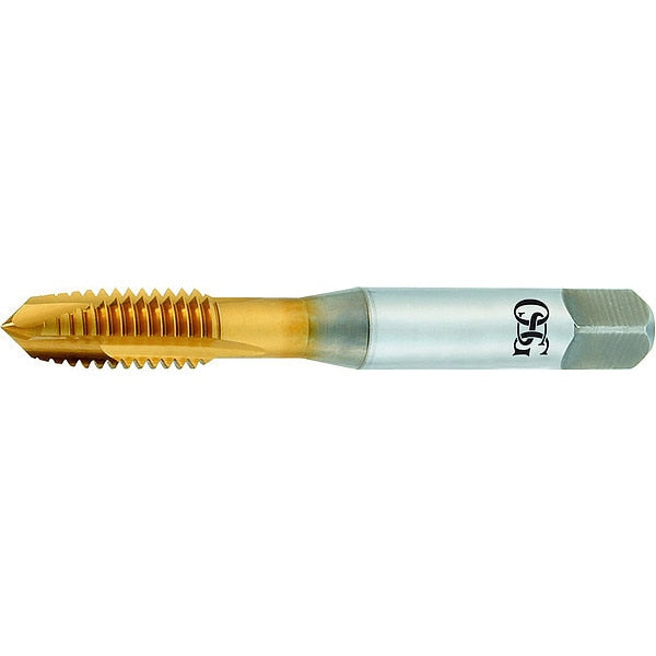 Spiral Point Tap, #6-32, Plug, UNC, 2 Flutes, TiN