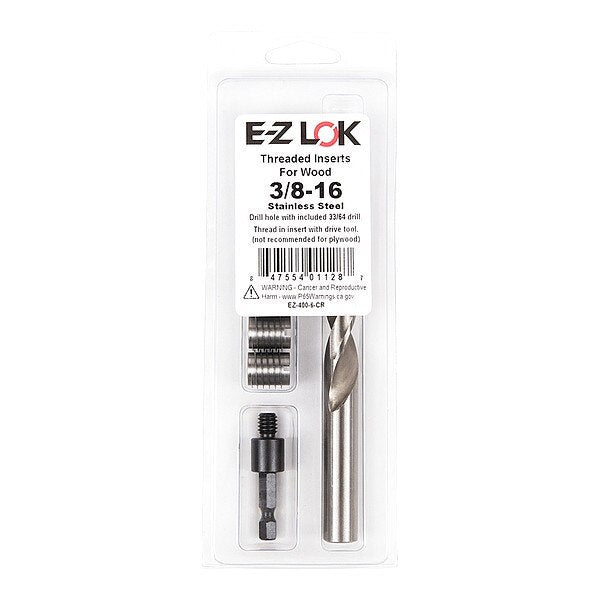 Thread Repair Kit, Knife Thread Inserts, Plain 18-8 Stainless Steel, 5 Inserts