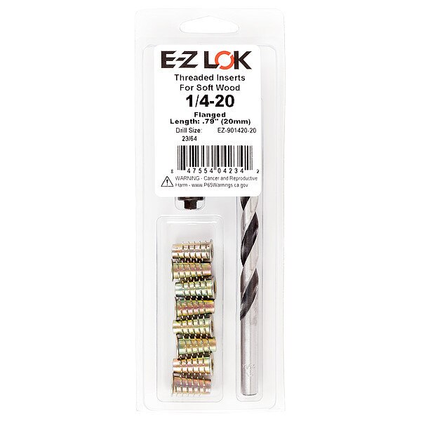Thread Repair Kit, Hex Drive Threaded Inserts, 1/4