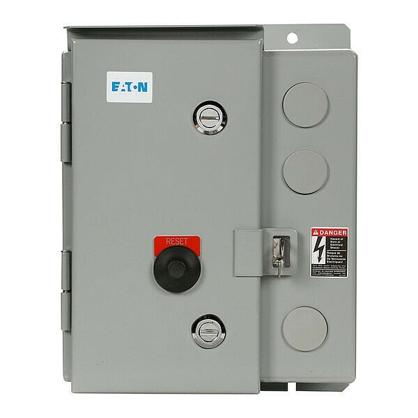 Nonreversing NEMA Magnetic Motor Starter, 3R NEMA Rating, 120V AC, 3 Poles, 1NC/1NO