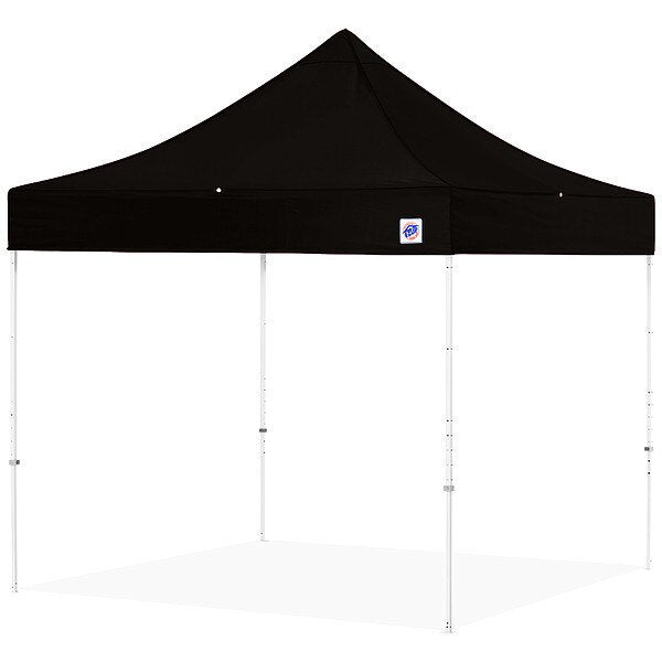 Portable Shelter, Black, 8 ft W, 8 ft L