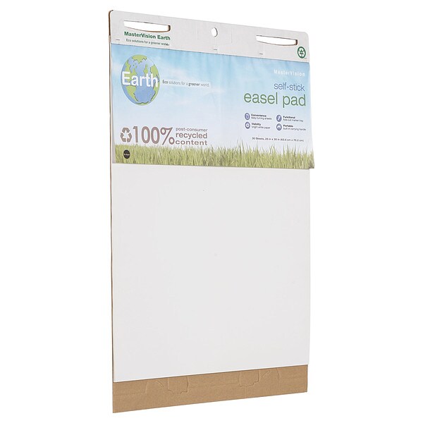 Self-Stick Easel Pad, White, PK2
