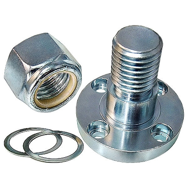 Flanged Bulkhead Mount, 1.18 in L, Steel