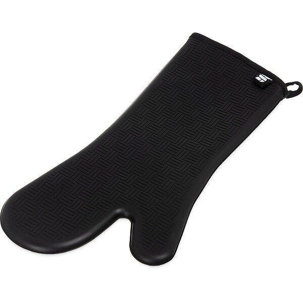 Oven Mitt, Silicone, Black