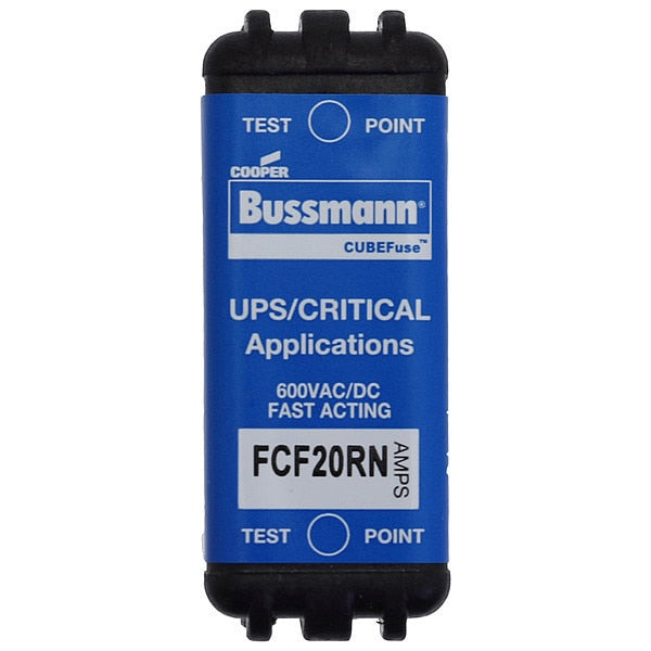 Fast Acting Cubefuse, 20A, 600VAC, 3/4