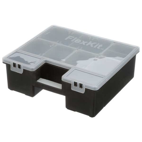 Stackable Compartment Box with 14 compartments, Plastic, 4 1/4 in H x 12 13/32 in W