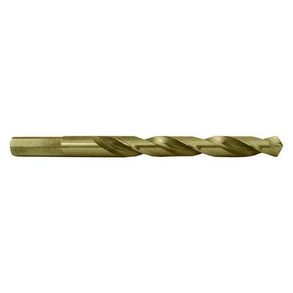 118Â° Heavy-Duty Cobalt Hex Shank Jobber Length Drill Cle-Line 1804 Straw HSS-CO RHS/RHC 3/16