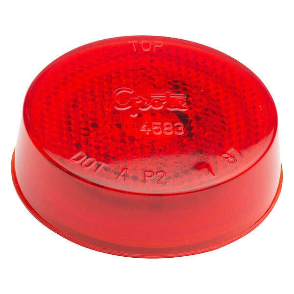 Lamp, Built-In Reflector, 2.5 In, LED, Red