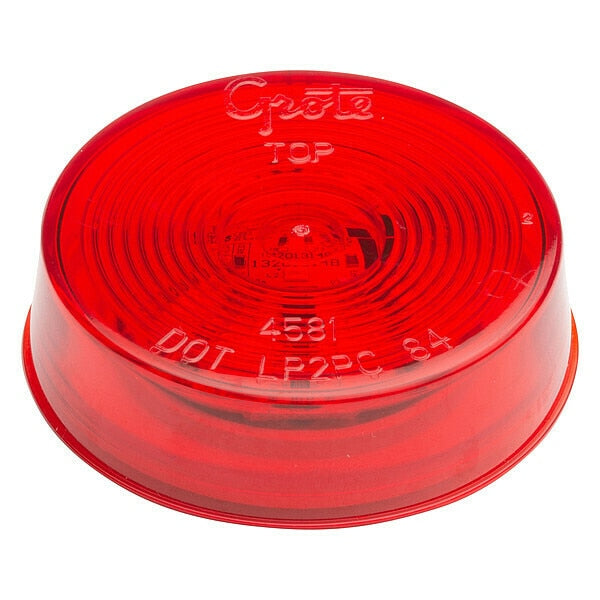 Lamp, Optic Lens, LED, 2.5 In., Red