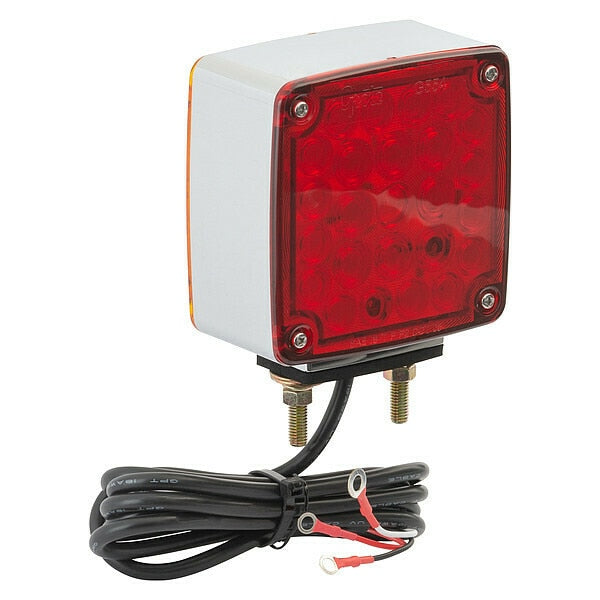 Two Sided Lamp, Side Marker, RH, Red/Yellow