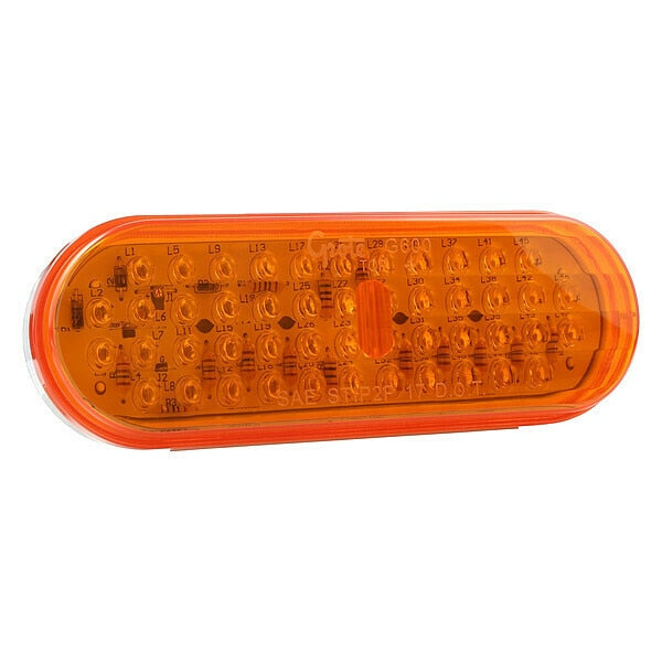 Stop/Tail/Turn LED Lamp, Oval, Yellow