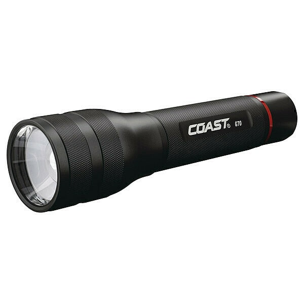Handheld Flashlight, Alum, Black, 1200lm