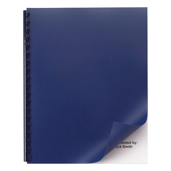 Binding System Cover, 11x8.5, Navy, PK50