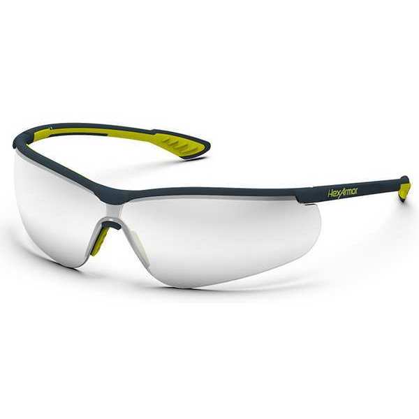 Safety Eyewear, Gray Frame, Silver Lens