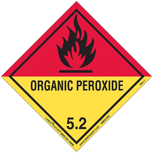 DOT Container Placard, PVC, PK500