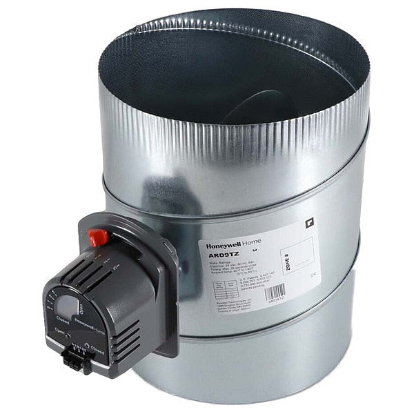 Round Damper, Gr/Rd/Steel, 9 in. Dia.