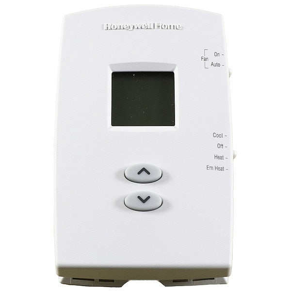 Vertical Non-Programmable Thermostats, 2 H 1 C, Hardwired/Battery, 20/30VAC