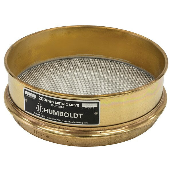 Test Sieve, 200mm, Brass Frame, 1250 micron