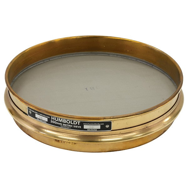 Test Sieve, 200mm, Brass Frame, 80 micron
