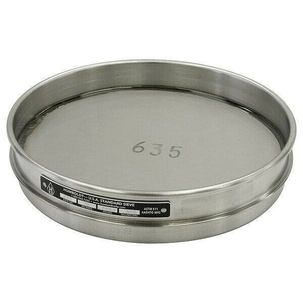 Sieve, 8 in, SS Frame, SS Mesh, No. 635