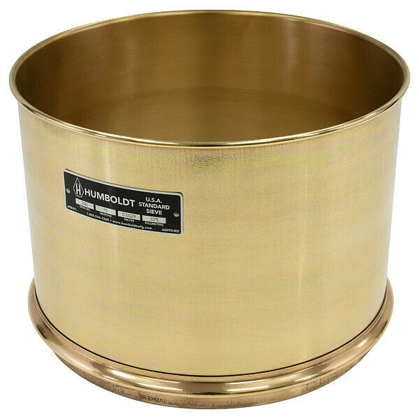 Wet Washing Sieve, 12 In, No 200, 8 In Deep