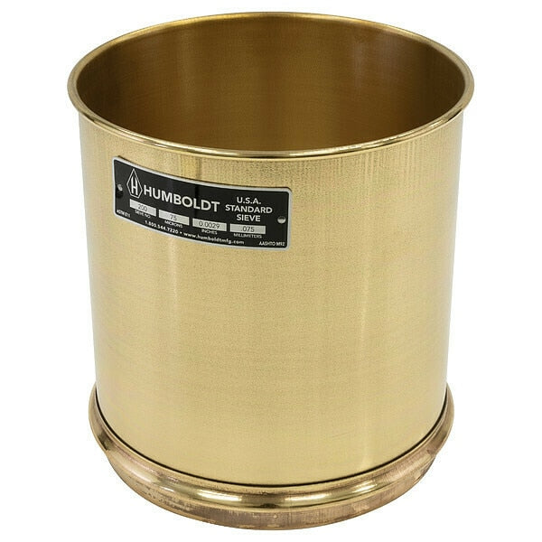 Wet Washing Sieve, 8 In, No 200, 8 In Deep