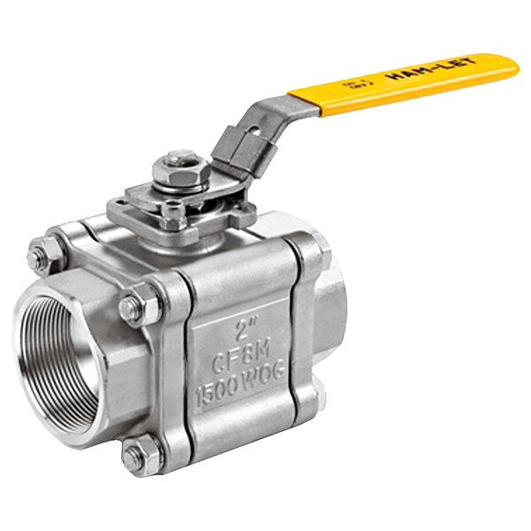 SS Three-Piece Ball Valve, 2.76