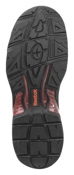 Athletic Work Shoes, Black/Red, 10W, PR