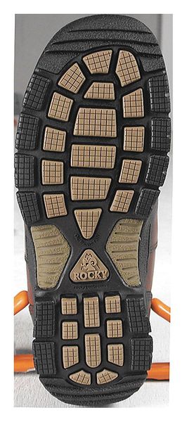 Size 12 Men's 6 in Work Boot Steel Work Boot, Dark Brown