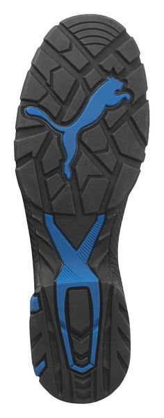 Athletic Work Shoes, 10EEE, Black/Blue, PR